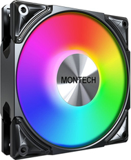 Ventilator kasë Montech METAL PRO 12 ARGB PWM, 120mm, i zi
