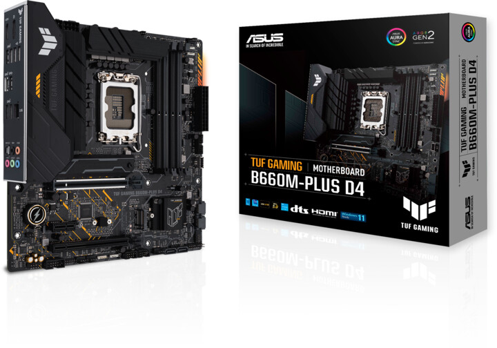 Pllakë amë ASUS TUF GAMING B660M-PLUS D4 (DDR4) - Intel B660