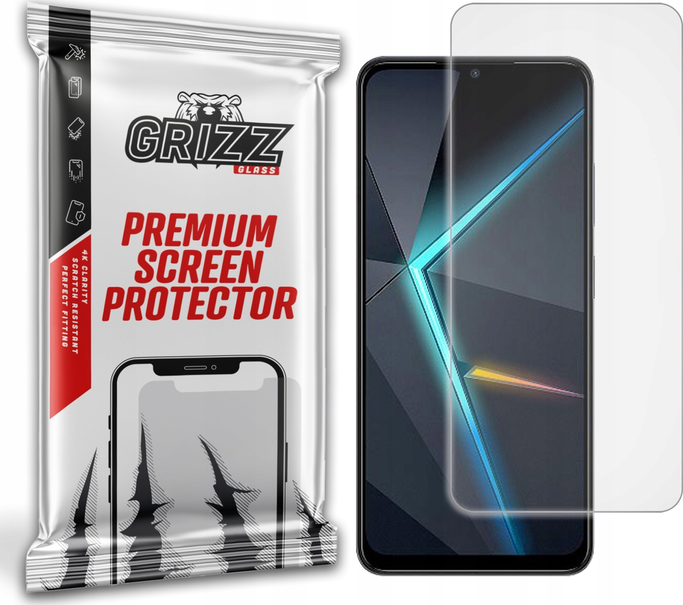 Folje mbrojtëse mat GrizzGlass PaperScreen për ZTE nubia Neo, efekt letre, kundër reflektimeve, transparente