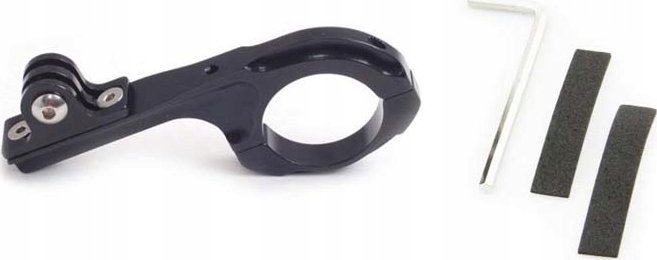 Mbajtëse për biçikletë XREC Tube Mount, për GoPro dhe SJCAM, alumini, e zezë