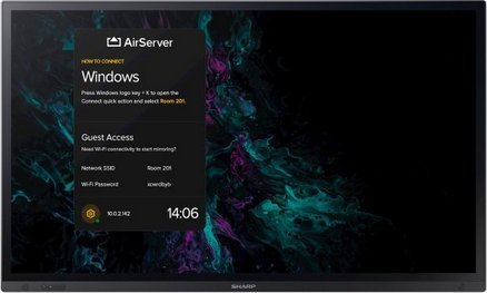 Ekran interaktiv Sharp PN-LA752, 75", 4K Ultra HD, me prekje, i zi