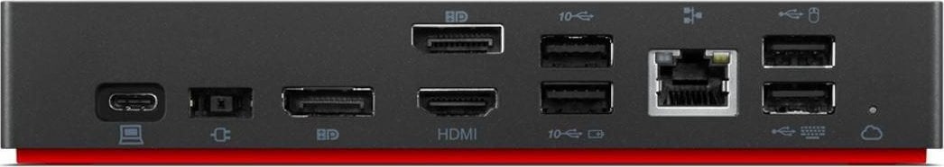 Stacion lidhës Lenovo ThinkPad Universal Smart Dock USB-C 40B20135EU, i zi