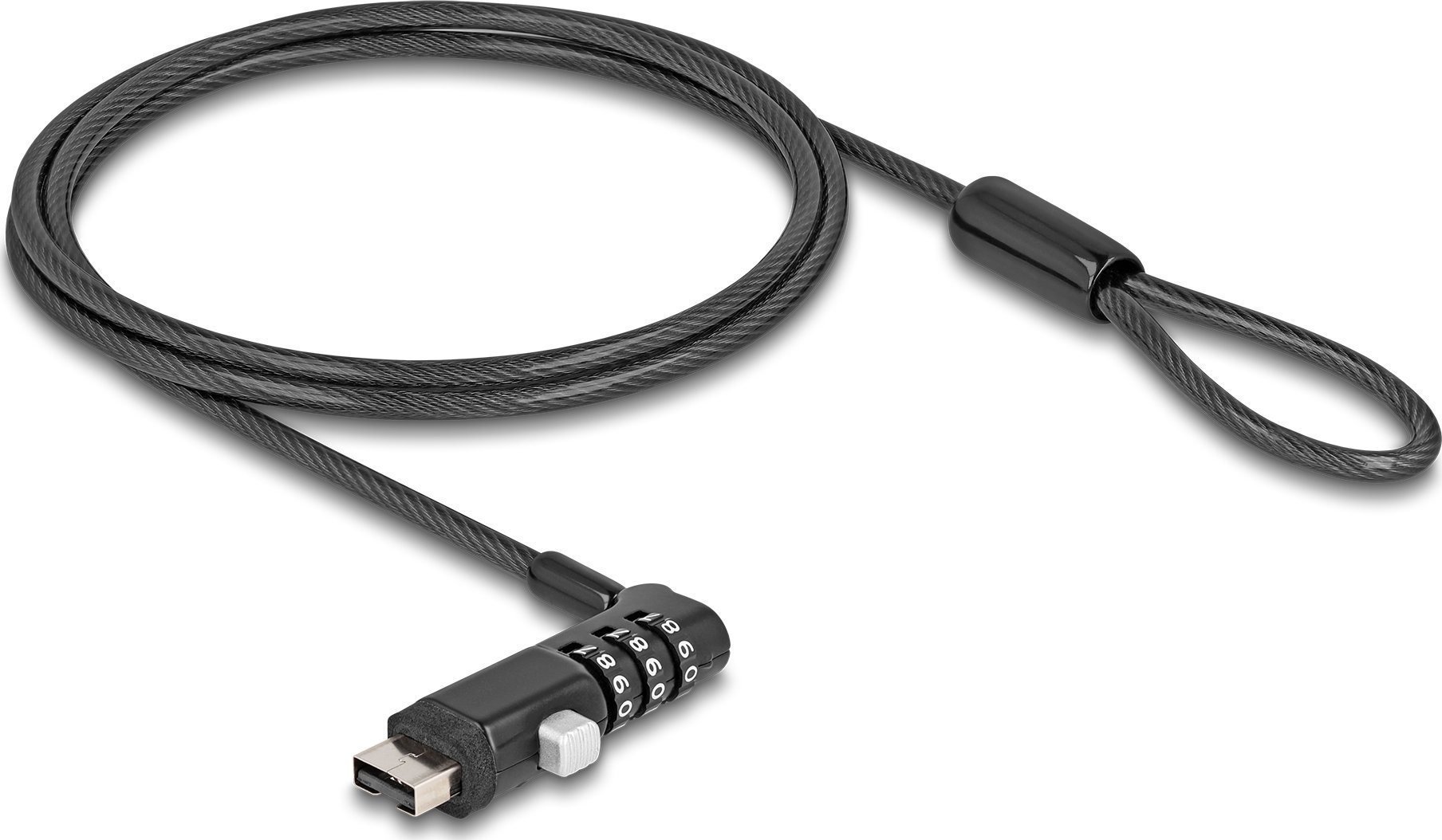 Безбедносен кабел Navilock, USB Type A, брава со комбинација