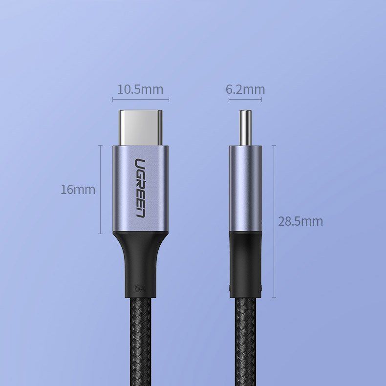 Kabllo Ugreen, USB C - USB C, 2 m, e hirtë