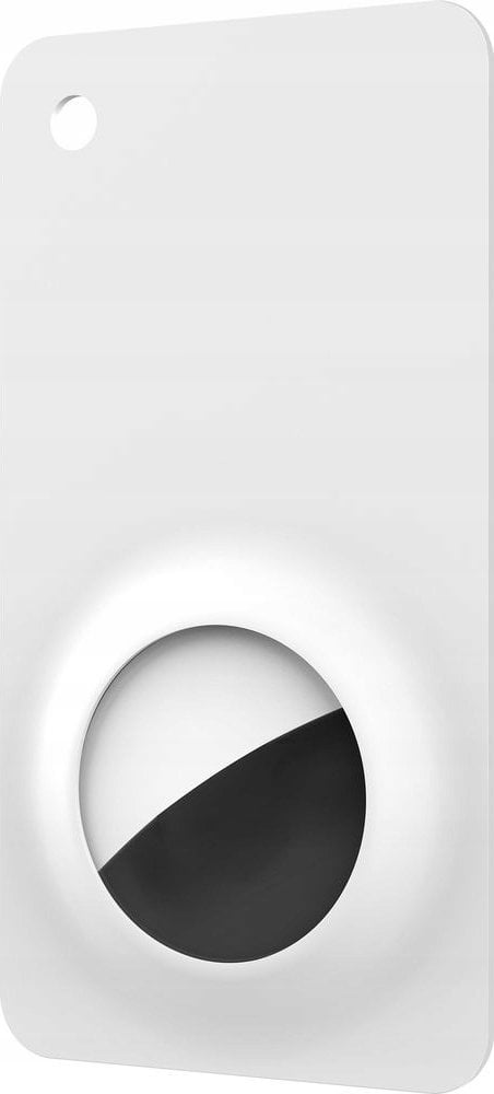 Mbajtëse portofoli Mobile Origin Airtag Wallet Card, ultra e hollë, fleksibile, e bardhë