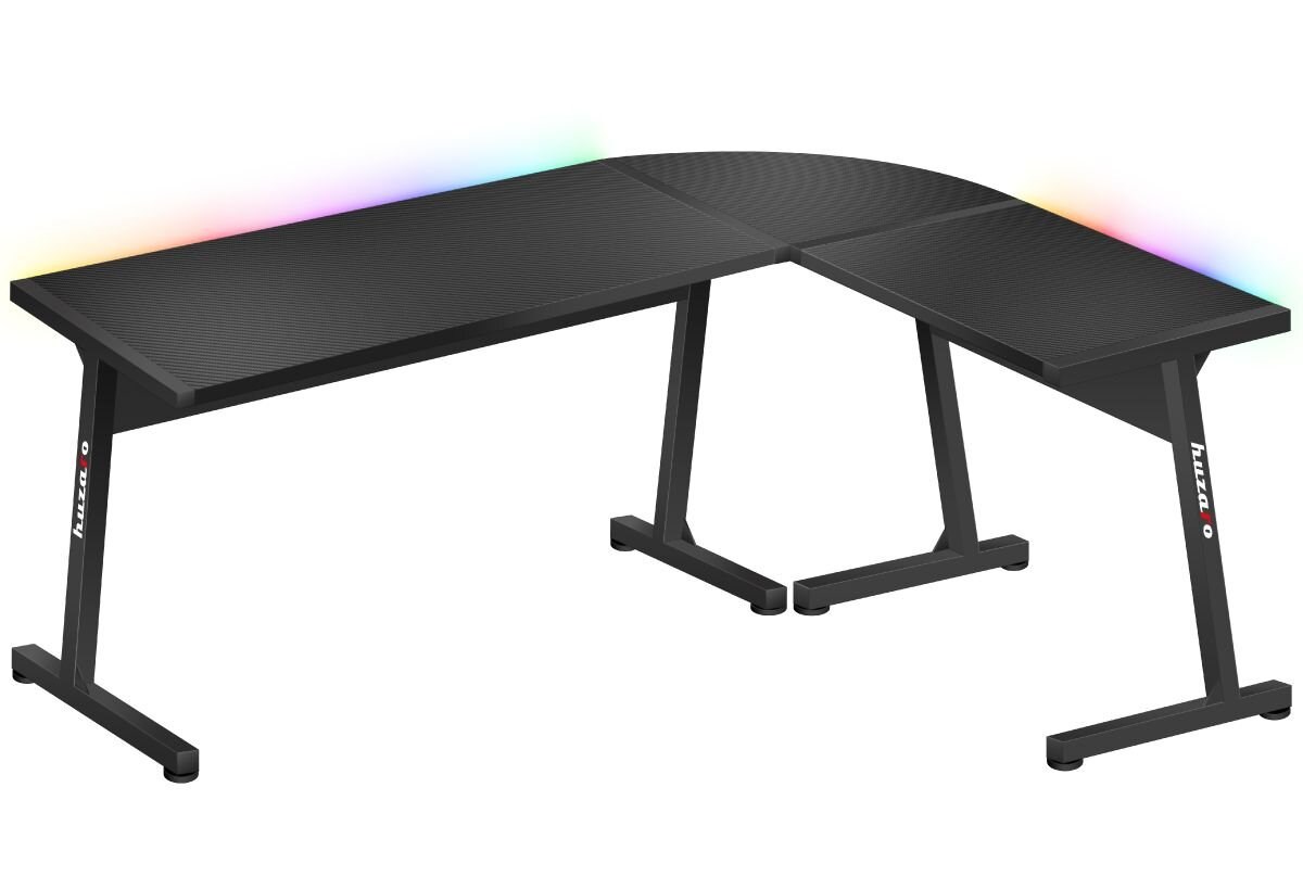Tavolinë lojërash Huzaro Hero 6.0, RGB LED, e zezë
