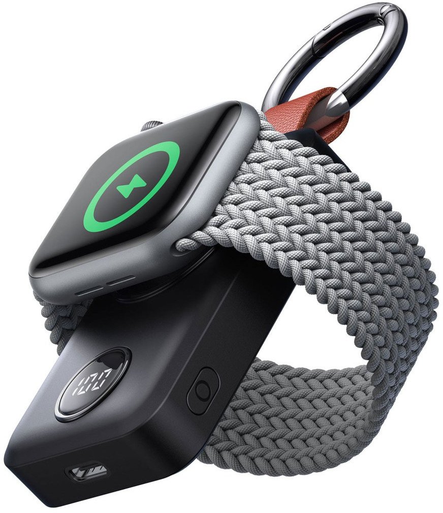 Karikues portativ Joyroom për Apple Watch, 2000mAh, pa kabllo, i bardhë