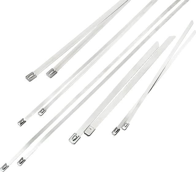 Lidhëse kabllosh metalike Blow 41-505, 7.9x400mm, inoks, argjendi