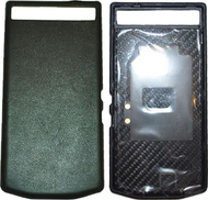Kapak baterie Blackberry Porsche Design P9982, lëkurë nappa, i zi