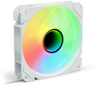 Ventilator PC Shark Mirror RGB PWM, 120mm, adresues RGB, i bardhë