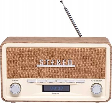 Radio Denver DAB-18LW, DAB+/FM, Bluetooth, kafe e bardhë