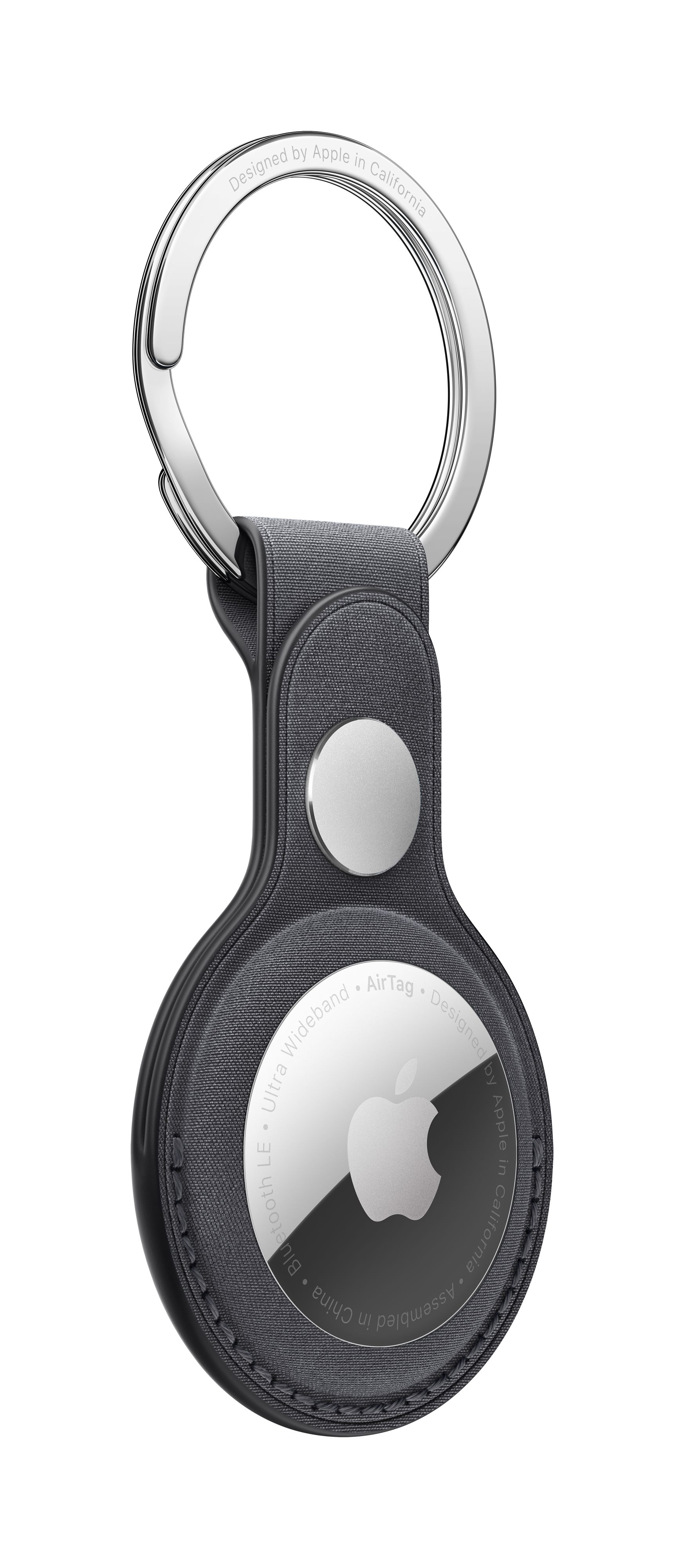 [OUTLET] Apple AirTag FineWoven Key Ring, Black				