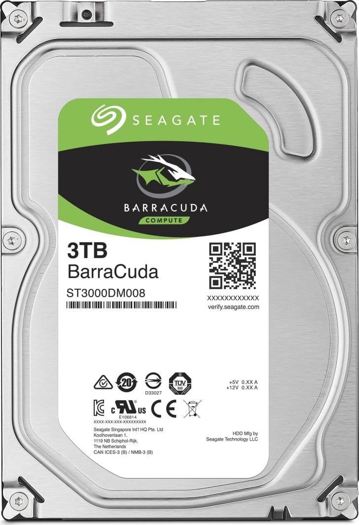 Disk HDD Seagate BarraCuda, 3TB, 3.5" SATA III