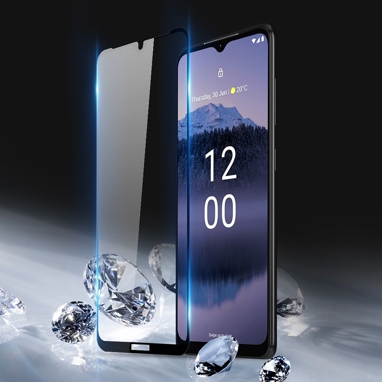 Xham mbrojtës Dux Ducis 10D për Nokia G11 Plus, 9H, me kornizë të zezë