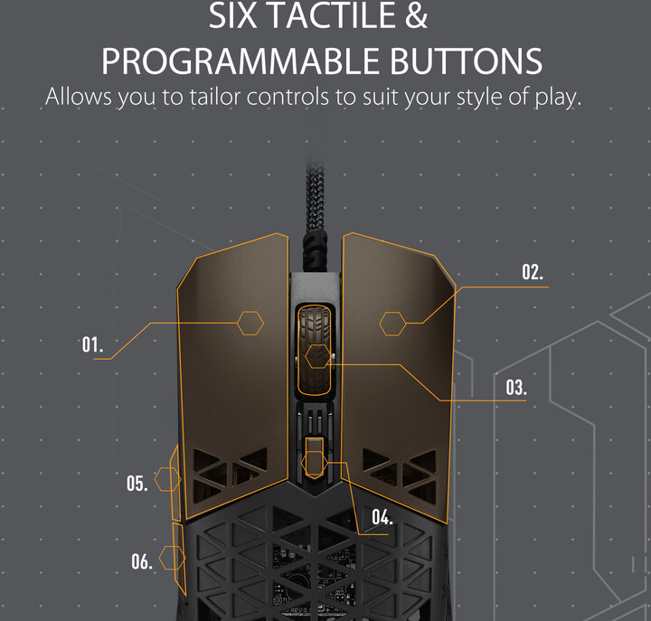 Maus ASUS TUF Gaming M4 Air, i zi 