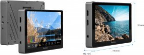 Monitor për kamerë Desview R7II, 7", Full HD, 2600 nits, i zi