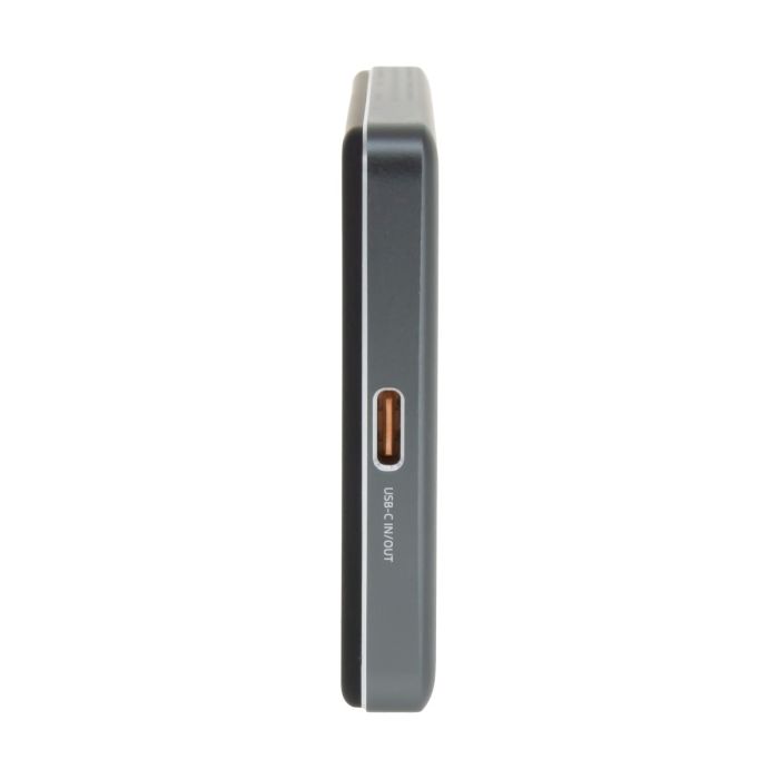 Dviced Qi2 Ultrathin MagSafe Power Bank 5000mAh, Black, Grey