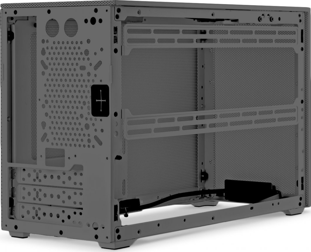 Kasë Ssupd Meshroom D, e zezë, Mini Tower