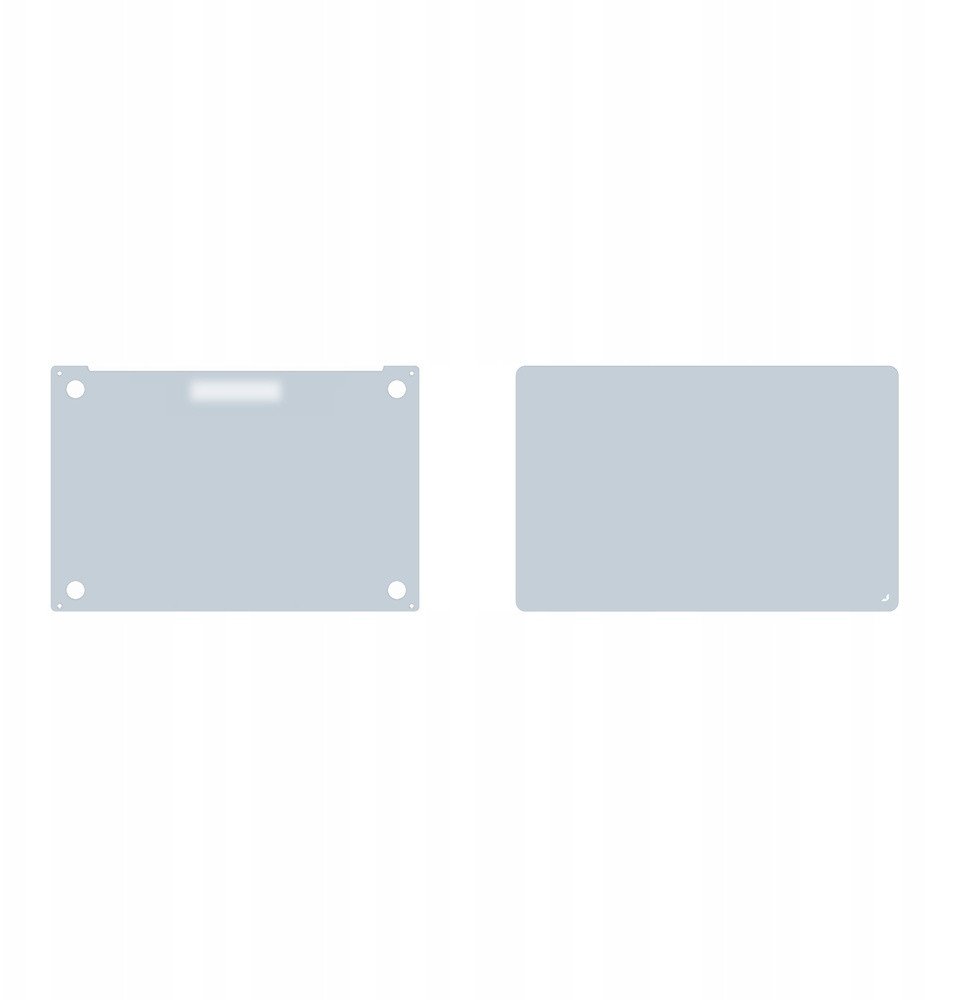 Mbulesë ngjitëse JCPal MacGuard për MacBook Air 13" M2 M3 M4, set 2 pjesë, Sky Blue