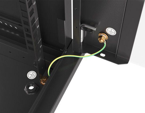 Kabinet Lanberg WF01-6418-10B, 19", 18U, i zi