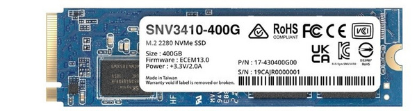 Disk SSD Synology SNV3410-400G, 400GB, M.2 2280, NVMe PCIe 3.0 x4