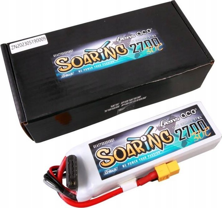 Bateri LiPo Gens Ace Tattu G-Tech Soaring 2700mAh, 11.1V, 30C