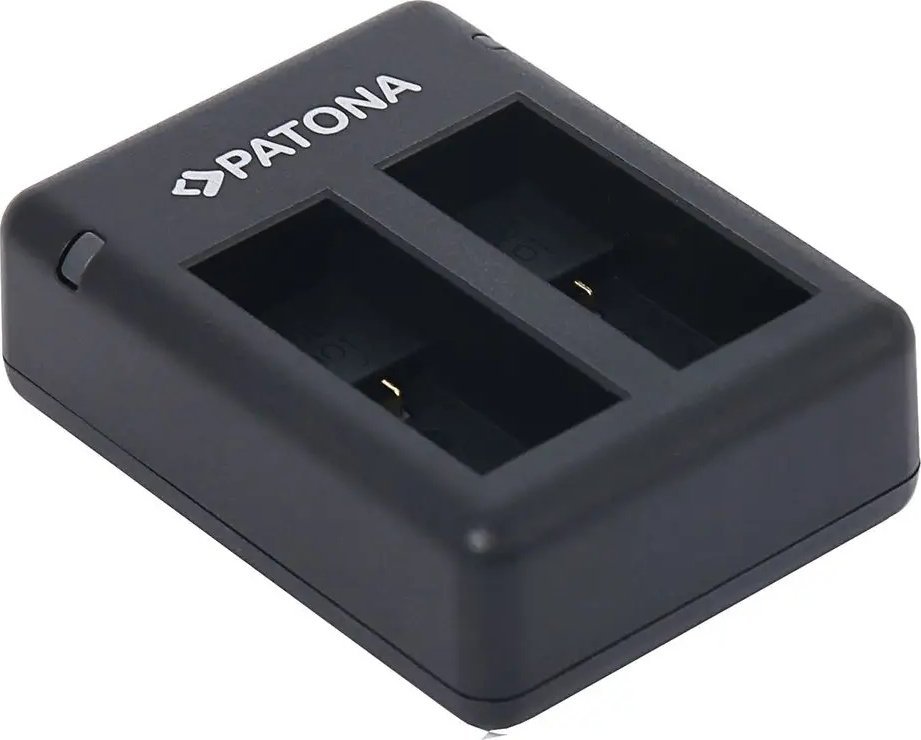 Полнач за батерии Патона Dual USB, за ГоПро Херо 9 и Херо 10, црн