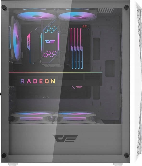 Kasë Darkflash DK352 Mesh ARGB, e bardhë, Midi Tower