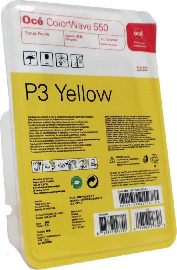 Kasetë toner Océ ColorWave 550 P3, 500g, verdhë