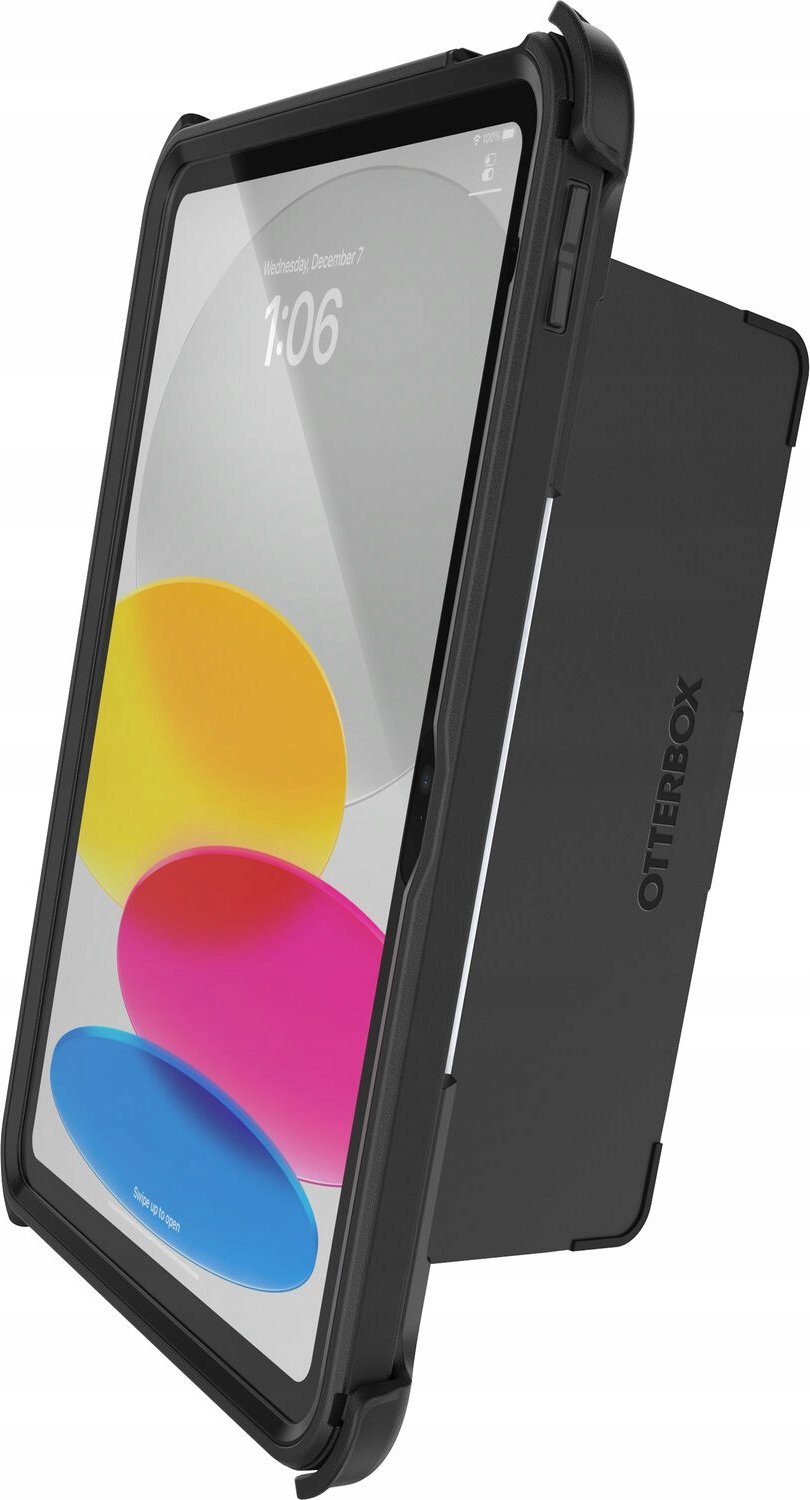 Mbulesë mbrojtëse Otterbox Defender për iPad 10th Gen, rezistente ndaj goditjeve, e zezë