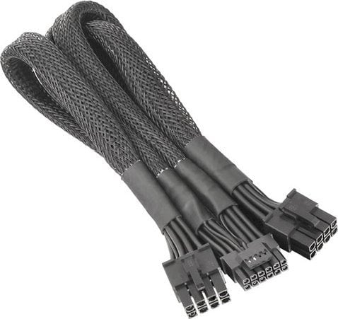 Kabllo furnizimi Thermaltake 12VHPWR AC-063-CN1NAN-A1, PCIe 8-pin x2, 0.6m, e zezë