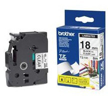Shirit për printim Brother TZE-141 transparent/zezë