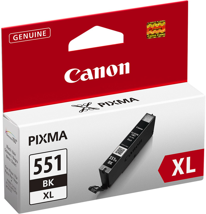 Ngjyrë për printer Canon CLI-551XL BK, e zezë