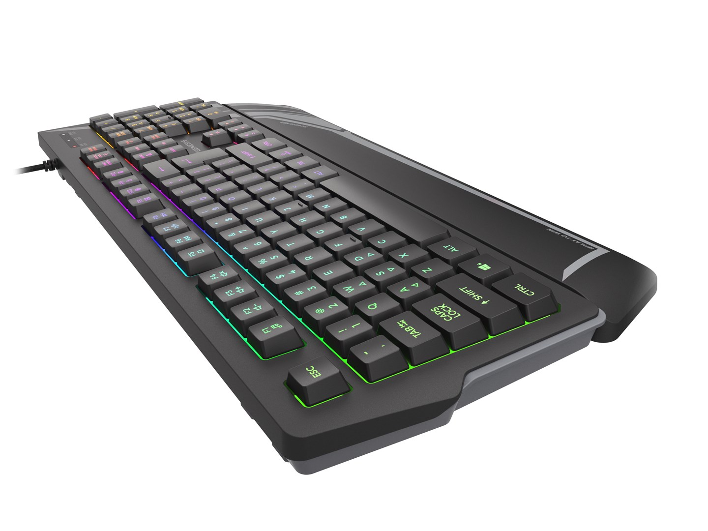 Tastierë Genesis Rhod 350 RGB, US Layout, e zezë