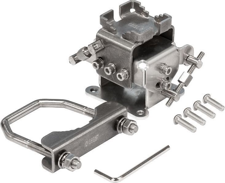Mbajtëse antene MikroTik SolidMOUNT, për seri LHG, metalike, gri