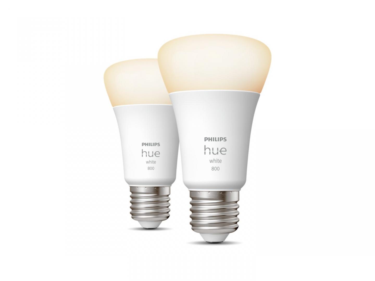 Llambë e zgjuar Philips Hue E27, 9W, Bluetooth, dritë e bardhë, set 2 copë