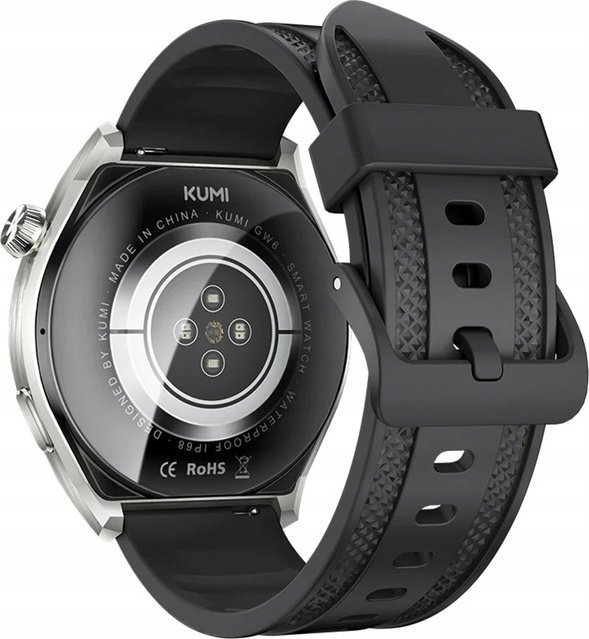 Orë inteligjente Kumi GW6, monitorim aktiviteti, njoftime smart, e zezë