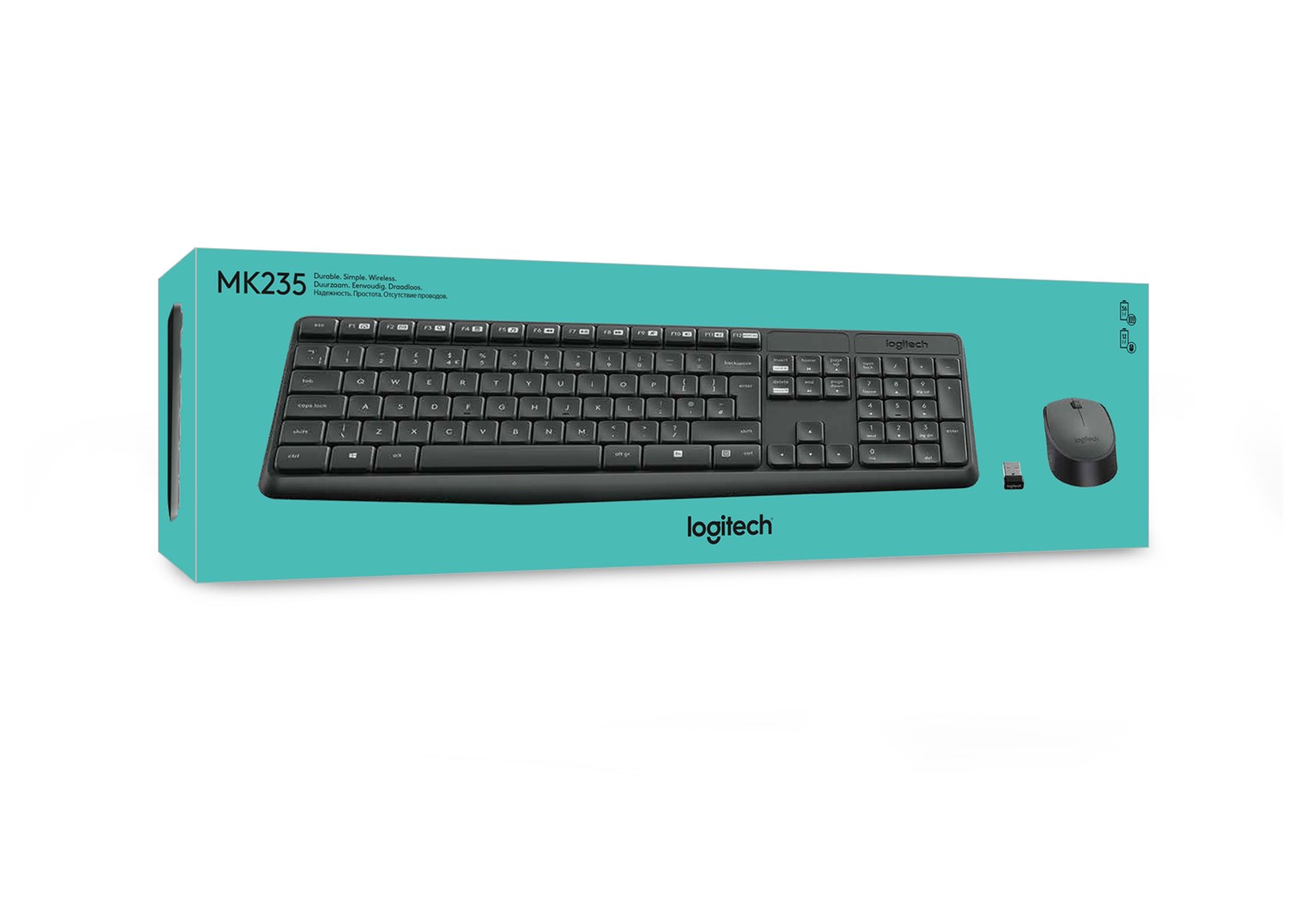 Set tastierë + maus Logitech MK235, US