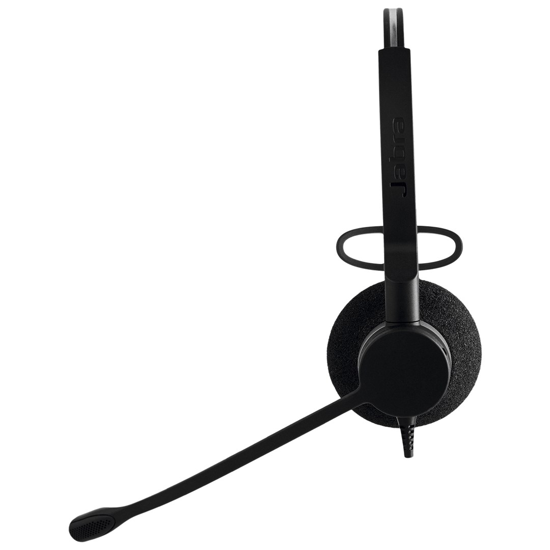 Kufje Jabra BIZ 2300 QD Siemens, binaurale, me shirit koke, të zeza