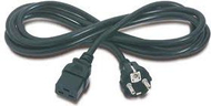 Kabllo energjie APC, 16A/230V, IEC320 C19/Schuko, 2.5m, e zezë