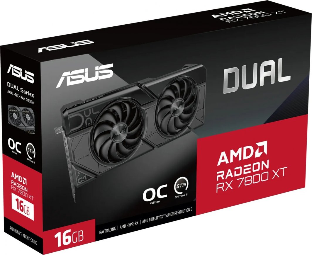 Kartelë grafike Asus Dual Radeon RX 7800 XT OC 16GB GDDR6