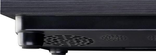 Gramafon Lenco LS-10BK, me altoparlantë të integruar, 33 45 rpm, i zi