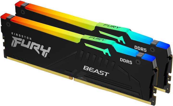 [OUTLET] Module të memories Kingston Fury beast RGB 32GB (2x16GB) DDR5 5600 CL36