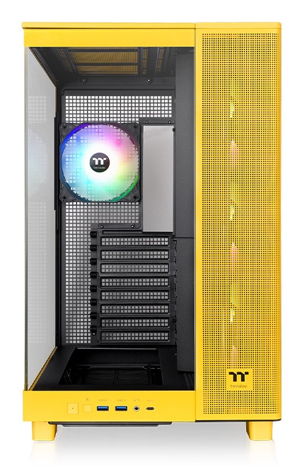 Thermaltake View 380 XL TG ARGB Bumblebee (CA-11E-00M4WN-00) – Kasë Kompjuteri, e verdhë