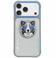 Mbulesë telefoni Nimmy Glasses Cool Dog MagSafe, për iPhone 17 Pro, gri