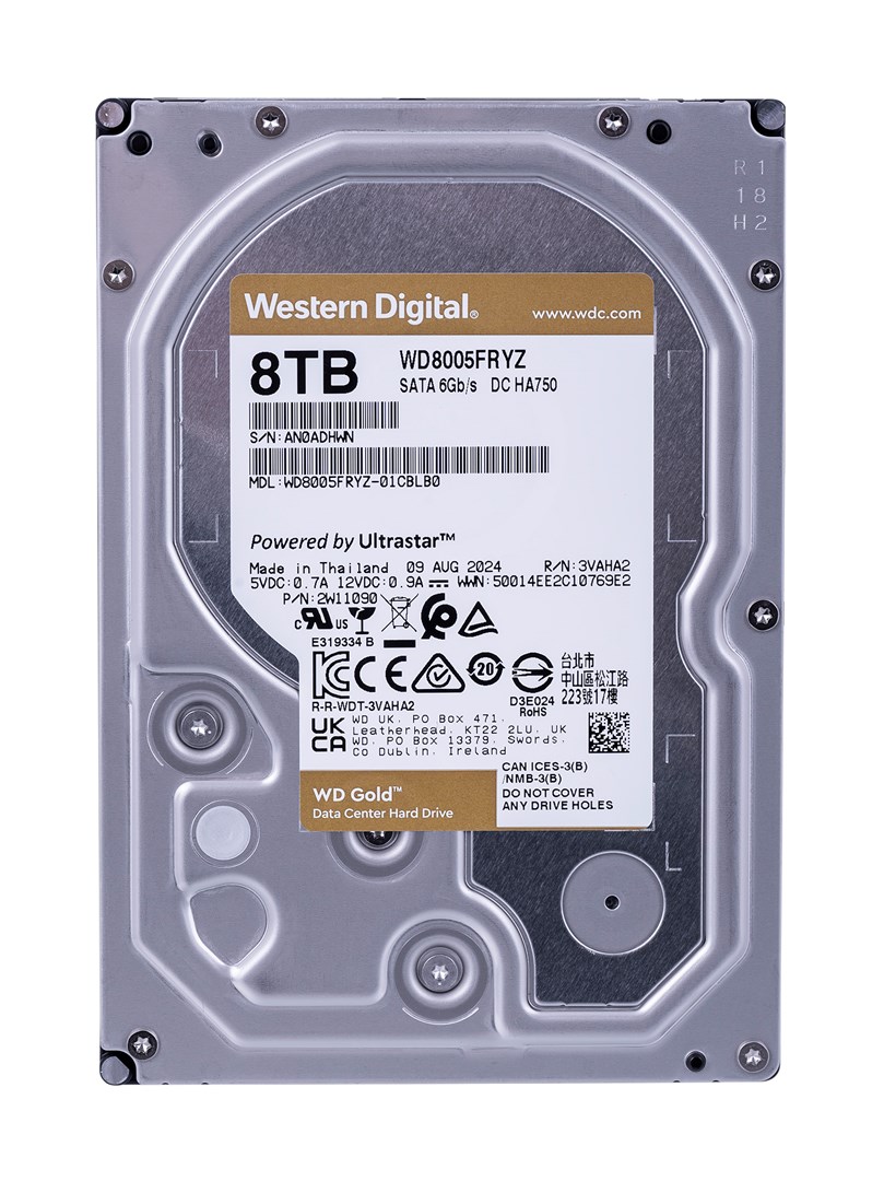 Hard disk Western Digital WD Gold, 8TB SATA, 3.5”