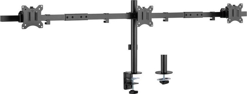 Krah tavoline për monitorë LevelOne Equip 650158, për 3 monitorë 17-32", VESA 100x100, i zi