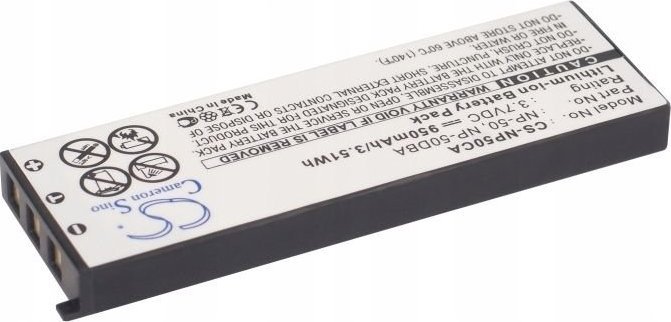 Рикабилна батерија за камера Cameron Sino CS-NP50CA, Li-ion, 950mAh, црна