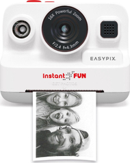 Kamerë instant Easypix InstantFUN, printim bardh e zi, bateri 2000mAh, e bardhë