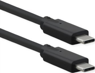 Kabllo USB Roline 11.02.9072, USB-C në USB-C, USB 3.2 Gen2x2 20 Gbit/s, 1.5m, i zi